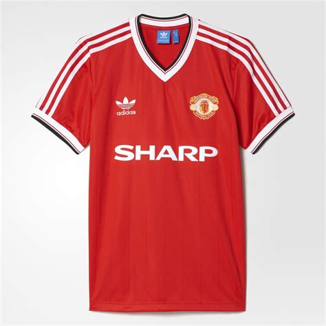 adidas originals manchester united fc retro jersey
